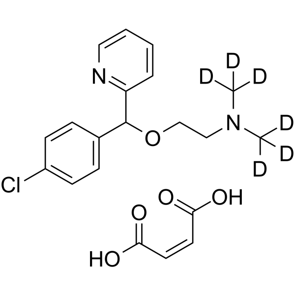 Carbinoxamine-d6 maleate Chemical Structure Carbinoxamine-d6 maleate