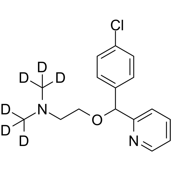 (±)-Carbinoxamine-d6 Chemical Structure (±)-Carbinoxamine-d6