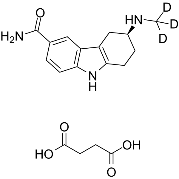 ent-Frovatriptan-d3 succinate Chemical Structure ent-Frovatriptan-d3 succinate