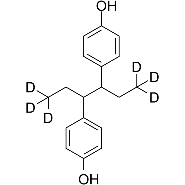 (Rac)-Hexestrol-d6 Chemical Structure (Rac)-Hexestrol-d6