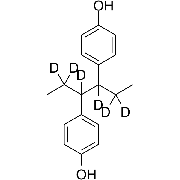(Rac)-Hexestrol-d6 (hexane-2,2,3,4,5,5-d6) Chemical Structure (Rac)-Hexestrol-d6 (hexane-2,2,3,4,5,5-d6)