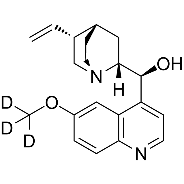 Quinidine-d3 Chemical Structure Quinidine-d3(Synonyms: 奎尼丁 d3)