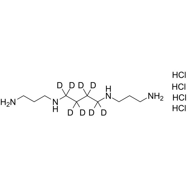 Spermine-d8 tetrahydrochloride Chemical Structure Spermine-d8 tetrahydrochloride