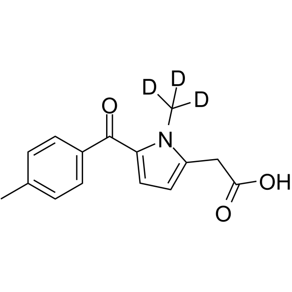 Tolmetin-d3 Chemical Structure Tolmetin-d3(Synonyms: 托麦汀 d3)