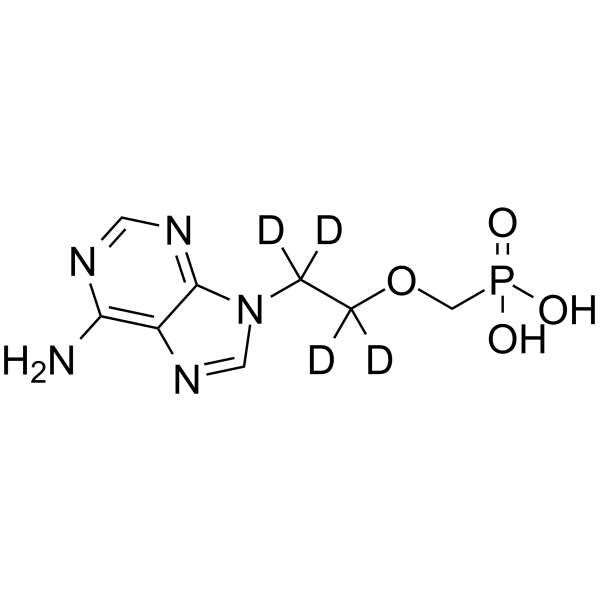 Adefovir-d4 Chemical Structure Adefovir-d4(Synonyms: GS-0393-d4; PMEA-d4)