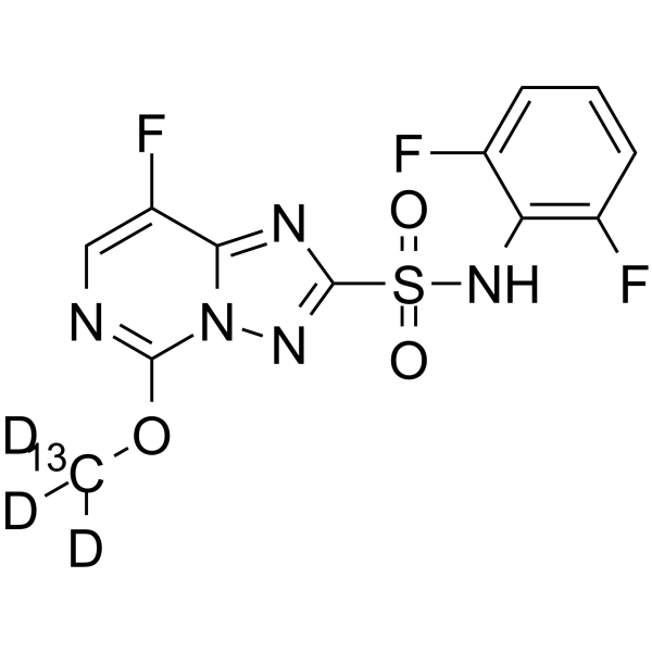 Florasulam-13C,d3 Chemical Structure Florasulam-13C,d3