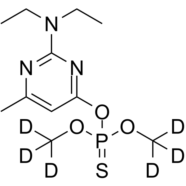 Pirimiphos-methyl-d6 Chemical Structure Pirimiphos-methyl-d6