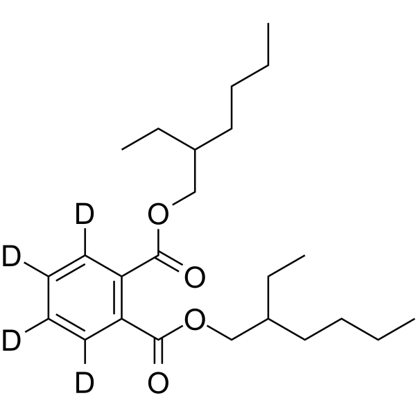 DEHP-d4 Chemical Structure DEHP-d4(Synonyms: Bis(2-ethylhexyl) phthalate-d4; Ergoplast FDO-d4; ESBO-D 82-d4)
