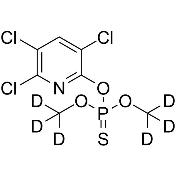 Chlorpyrifos methyl-d6 Chemical Structure Chlorpyrifos methyl-d6