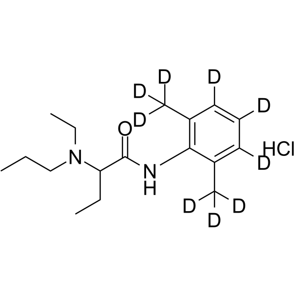 Etidocaine-d9 hydrochloride Chemical Structure Etidocaine-d9 hydrochloride