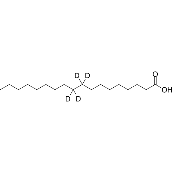 Stearic acid-d4 Chemical Structure Stearic acid-d4