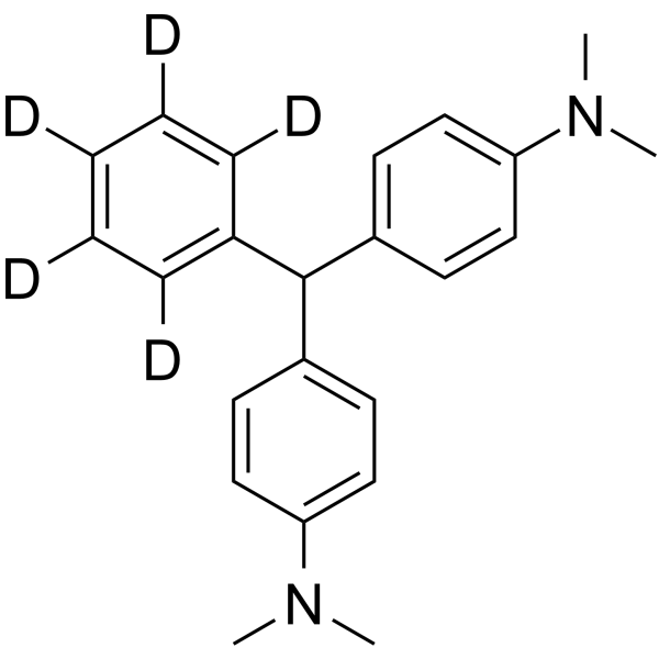 Leucomalachite green-d5 Chemical Structure Leucomalachite green-d5