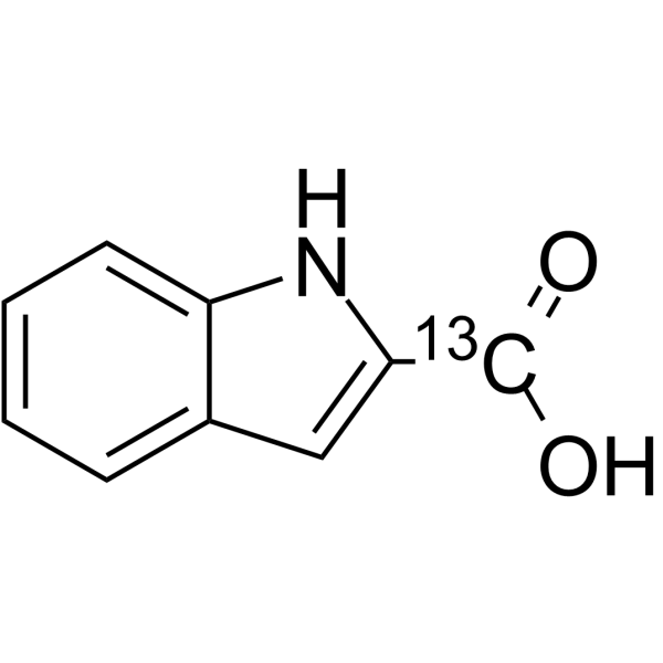 Indole-2-carboxylic acid-13C Chemical Structure Indole-2-carboxylic acid-13C