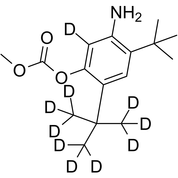 5-Amino-2,4-di-tert-butylphenyl methyl carbonate-d10 Chemical Structure 5-Amino-2,4-di-tert-butylphenyl methyl carbonate-d10
