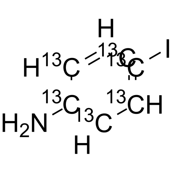 4-Iodoaniline-13C6 Chemical Structure 4-Iodoaniline-13C6