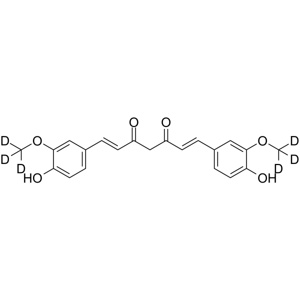 Curcumin-d6(Synonyms: Diferuloylmethane-d6;  Natural Yellow 3-d6;  Turmeric yellow-d6)