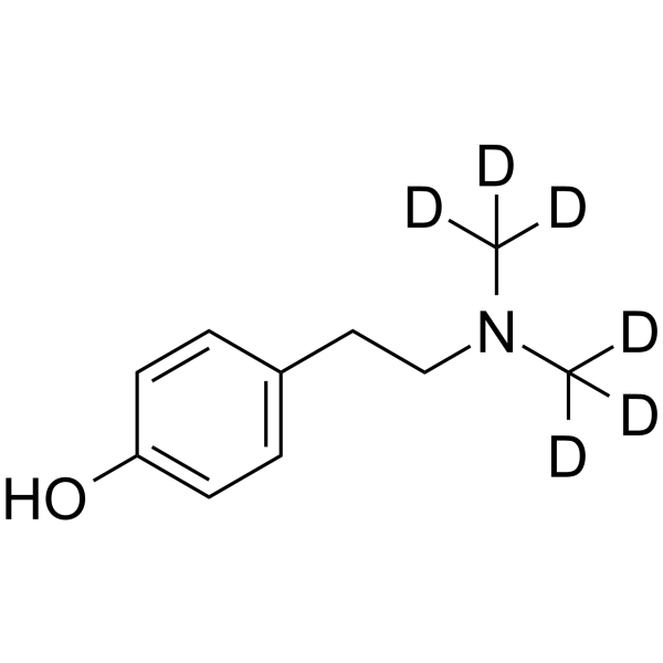 Hordenine-d6 Chemical Structure Hordenine-d6(Synonyms: Ordenina-d6; Peyocactine-d6)