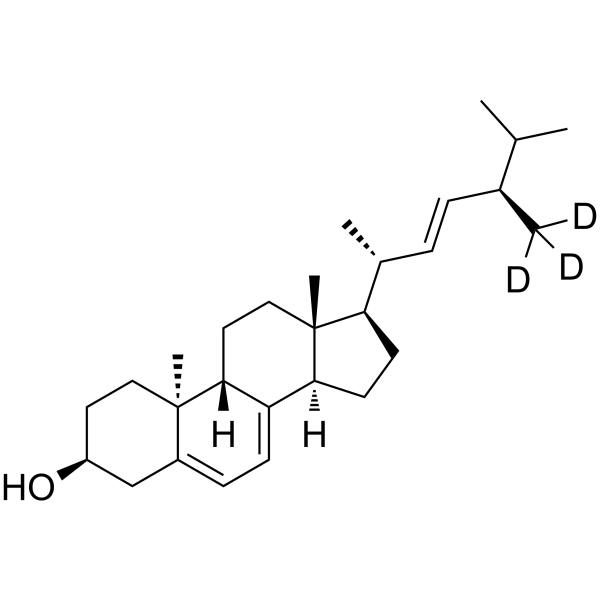 Lumisterol-d3 Chemical Structure Lumisterol-d3(Synonyms: 9β,10α-Ergosterol-d3)