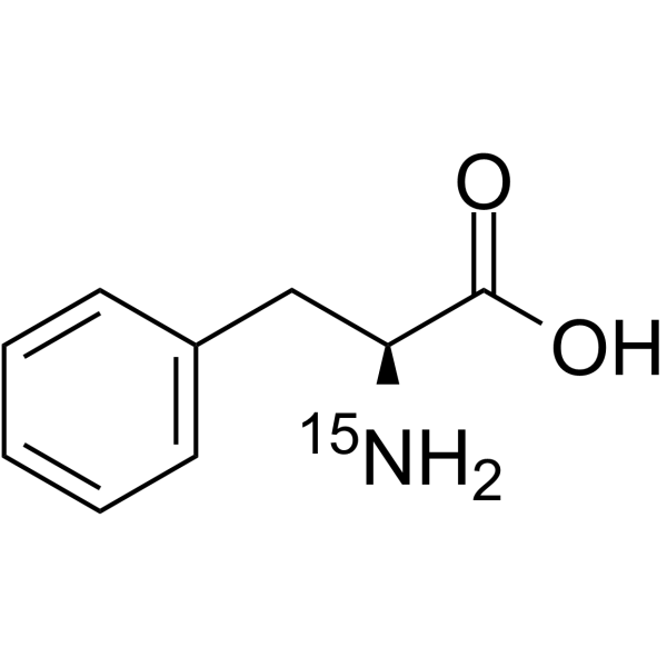 L-Phenylalanine-15N Chemical Structure L-Phenylalanine-15N(Synonyms: (S)-2-Amino-3-phenylpropionic acid-15N)