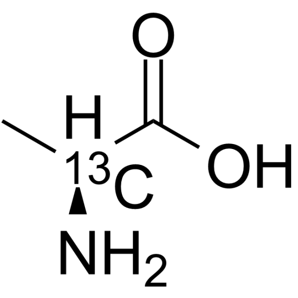 L-Alanine-2-13C Chemical Structure L-Alanine-2-13C(Synonyms: L-2-Aminopropionic acid-2-13C)