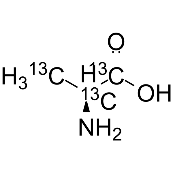 L-Alanine-13C3 Chemical Structure L-Alanine-13C3(Synonyms: L-2-Aminopropionic acid-13C3)