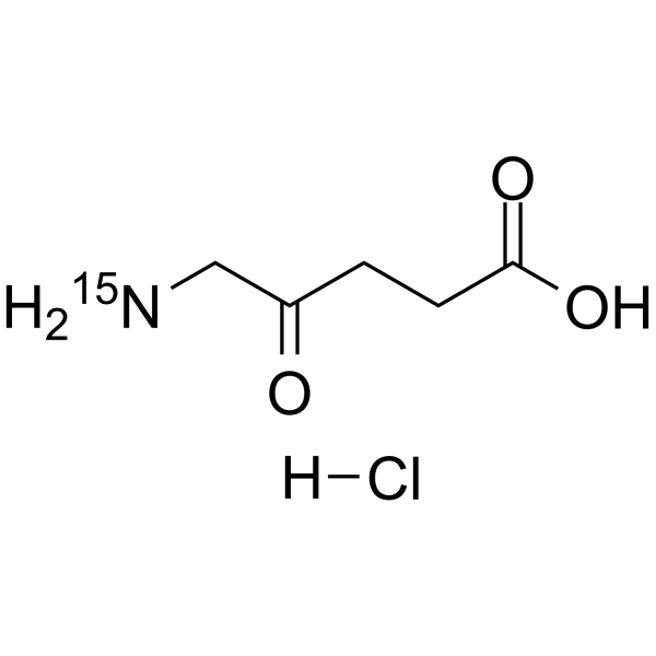 5-Aminolevulinic acid-15N hydrochloride(Synonyms: 5-ALA-15N hydrochloride; δ-Aminolevulinic acid-15N hydrochloride; 5-Amino-4-oxopentanoic acid-15N hydrochloride)