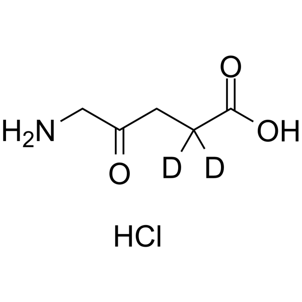 5-Aminolevulinic acid-d2 hydrochloride(Synonyms: 5-ALA-d2 hydrochloride; δ-Aminolevulinic acid-d2 hydrochloride; 5-Amino-4-oxopentanoic acid-d2 hydrochloride)