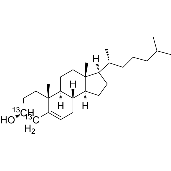 Cholesterol-13C2 Chemical Structure Cholesterol-13C2(Synonyms: 胆固醇 13C2)