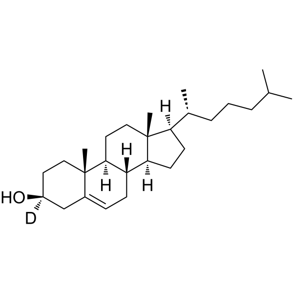 Cholesterol-d1 Chemical Structure Cholesterol-d1