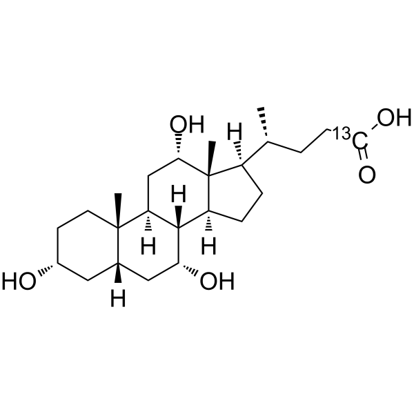 Cholic acid-13C Chemical Structure Cholic acid-13C