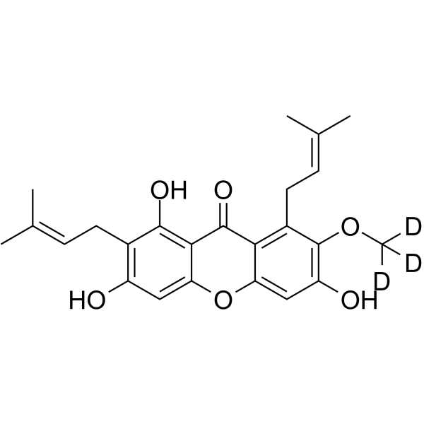 Mangostin-d3 Chemical Structure Mangostin-d3(Synonyms: α-倒捻子素 d3)