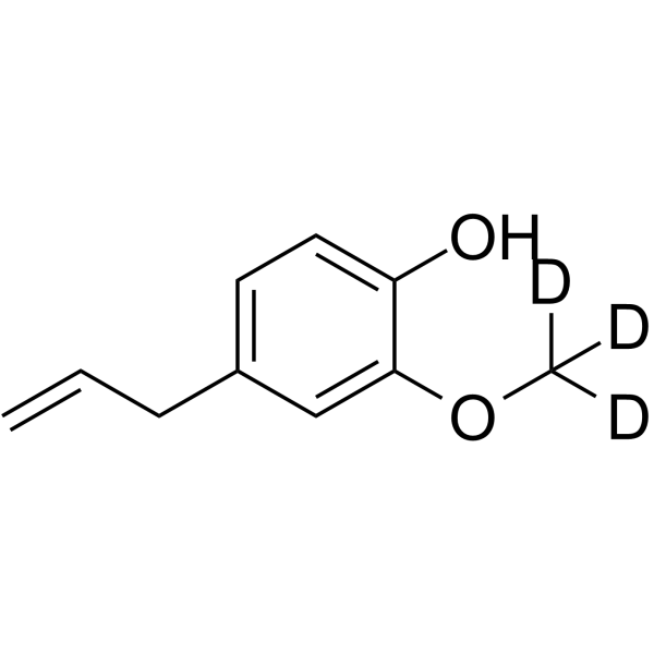 Eugenol-d3 Chemical Structure Eugenol-d3(Synonyms: 丁香酚 d3)