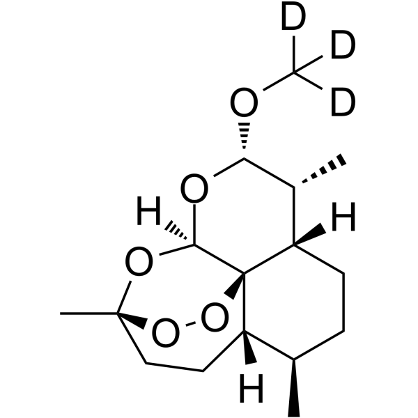 Artemether-d3 Chemical Structure Artemether-d3(Synonyms: Dihydroqinghaosu methyl ether-d3; Dihydroartemisinin methyl ether-d3; SM224-d3)