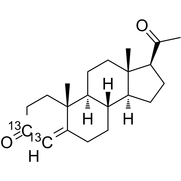 Progesterone-13C2(Synonyms: Pregn-4-ene-3,20-dione-13C2)