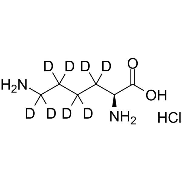 L-Lysine-d8 hydrochloride Chemical Structure L-Lysine-d8 hydrochloride