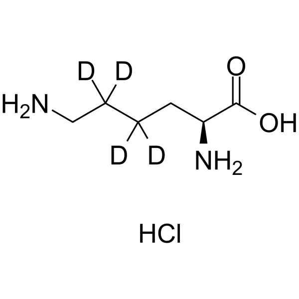 L-Lysine-d4 hydrochloride Chemical Structure L-Lysine-d4 hydrochloride