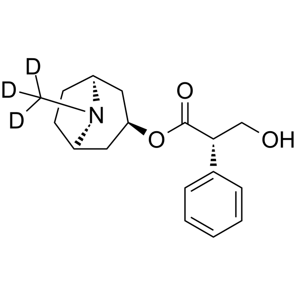 L-Hyoscyamine-d3 Chemical Structure L-Hyoscyamine-d3(Synonyms: Daturine-d3)