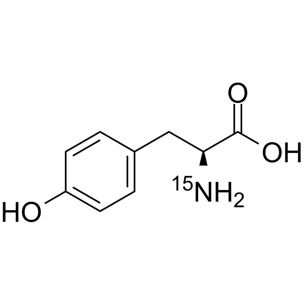 L-Tyrosine 15N Chemical Structure L-Tyrosine 15N(Synonyms: L-酪氨酸 15N)