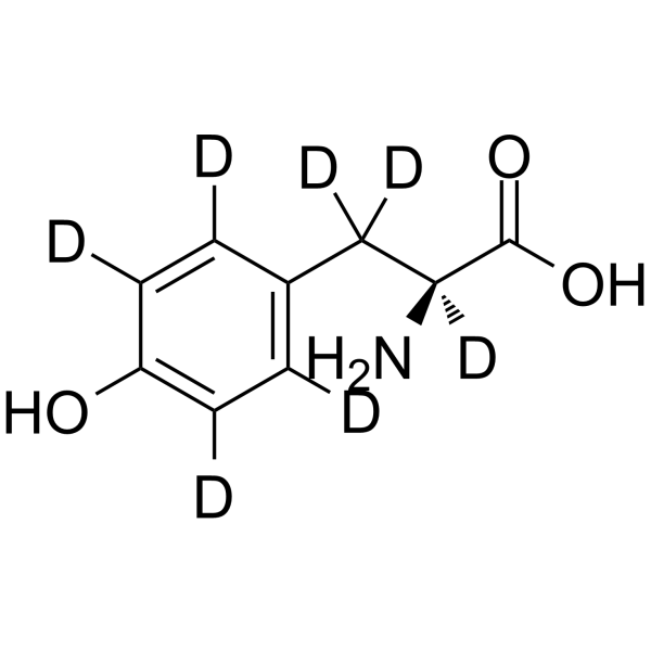 L-Tyrosine-d7 Chemical Structure L-Tyrosine-d7(Synonyms: L-酪氨酸 d7)