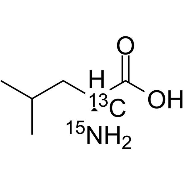 L-Leucine-2-13C,15N Chemical Structure L-Leucine-2-13C,15N(Synonyms: L-亮氨酸 2-13C,15N)
