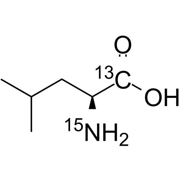 L-Leucine-1-13C,15N Chemical Structure L-Leucine-1-13C,15N(Synonyms: L-亮氨酸 1-13C,15N)