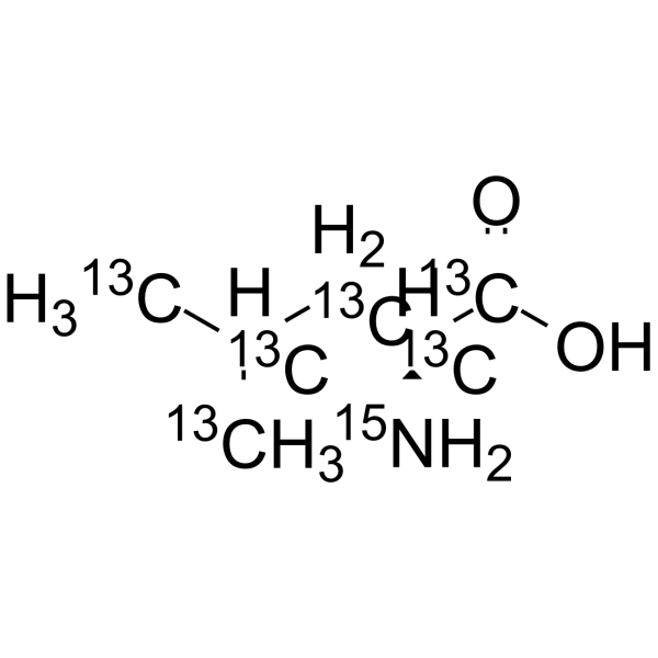 L-Leucine-13C6,15N Chemical Structure L-Leucine-13C6,15N(Synonyms: L-亮氨酸 13C6,15N)