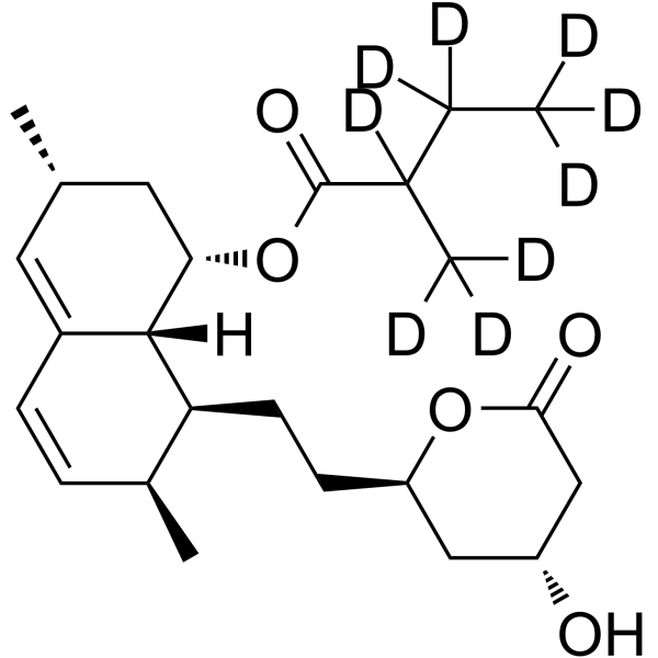 Lovastatin-d9 Chemical Structure Lovastatin-d9(Synonyms: 洛伐他汀 d9)