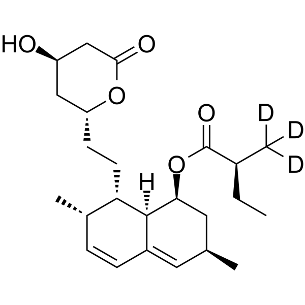Lovastatin-d3 Chemical Structure Lovastatin-d3(Synonyms: Mevinolin-d3)