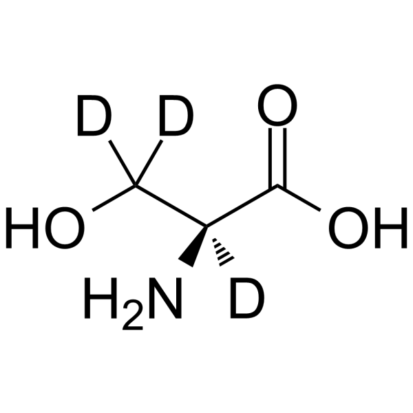 L-Serine-d3 Chemical Structure L-Serine-d3(Synonyms: (-)-Serine-d3; (S)-Serine-d3)