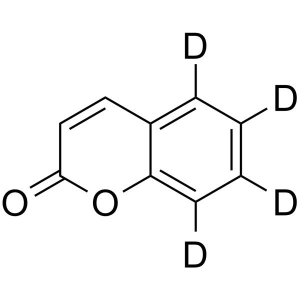 Coumarin-d4 Chemical Structure Coumarin-d4(Synonyms: 香豆素 d4)