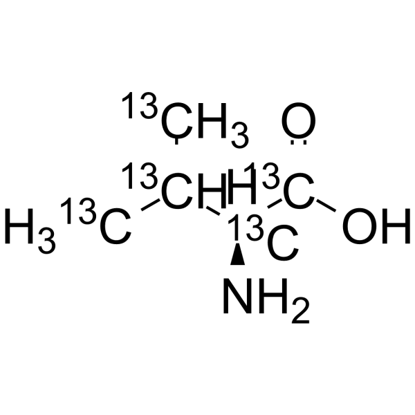 L-Valine-13C5 Chemical Structure L-Valine-13C5(Synonyms: L-缬氨酸 13C5)