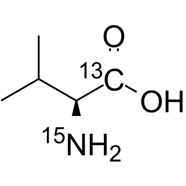 L-Valine-1-13C,15N Chemical Structure L-Valine-1-13C,15N(Synonyms: L-缬氨酸 1-13C,15N)
