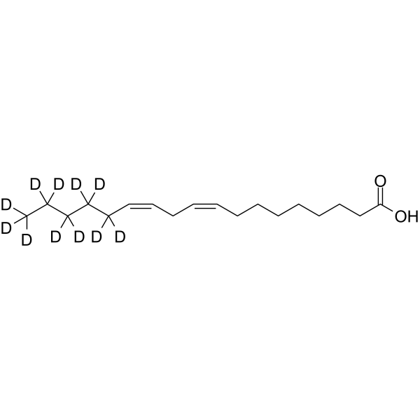 Linoleic acid-d11 Chemical Structure Linoleic acid-d11(Synonyms: 亚油酸 d11)