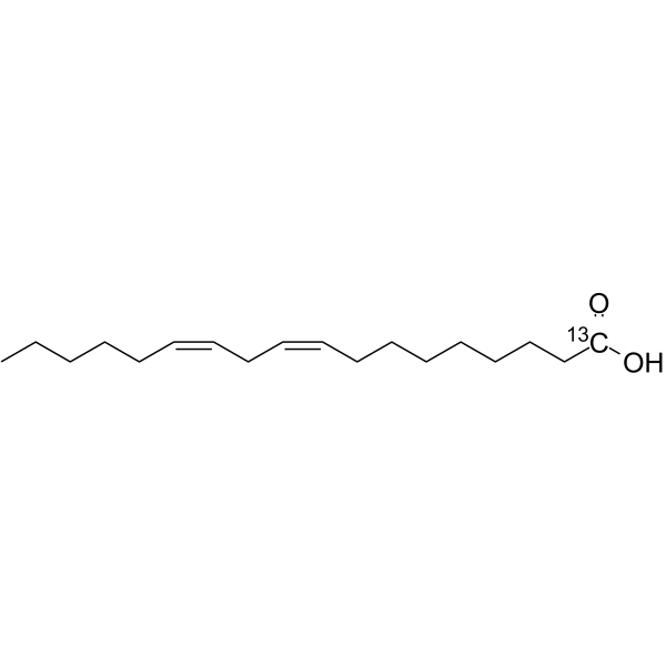 Linoleic acid-13C1 Chemical Structure Linoleic acid-13C1(Synonyms: 亚油酸 13C1)